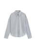 Marc O'Polo Seersucker-Bluse oversize in Light Blue