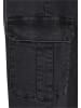 Urban Classics Urban Classics Damen Ladies High Waist Straight Denim Cargo Pants in black washed