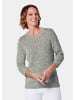 GOLDNER Pullover mit schönem Ajourmuster in baummoos / gemustert