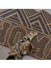 relaxdays Fußmatte in Kupfer/ Schwarz - (B)75 x (T)45 cm