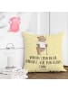 Mr. & Mrs. Panda kissen für sofa Bär Beinamputation mit Spruch in Gelb Pastell