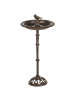 Beliani Vogelbrunnen SWALLOW in Braun - (W) 24 x (H) 50 x (L) 24 cm