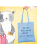 Mr. & Mrs. Panda Einkaufsbeutel Spruch Mutig zu Meinungen mit Sp... in Sky Blue