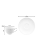 Villeroy & Boch Kaffeetassen mit Untertassen Royal 200 ml in weiß
