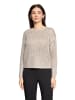Betty Barclay Strickpullover mit Lochmuster in Patch Taupe/Beige
