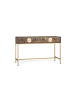 Giner y Colomer Konsole aus Mango-Walnuss und Gold mit einzigartiger Eleganz in Brown