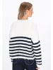 DreiMaster Women Sweater in offwhite navy
