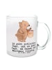 Mr. & Mrs. Panda Glas Bär Makramee mit Spruch in Transparent