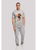 F4NT4STIC T-Shirt Basketball Splash Sport  UNISEX in grau meliert