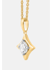 Ethische Diamanten Halskette aus 375 Gelbgold mit Lab Grown Diamant