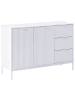 Beliani Sideboard ADELAIDE in Weiß - (W) 118 x (H) 80 x (L) 40 cm