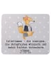 Mr. & Mrs. Panda Mauspad Juristin Zauber mit Spruch in Grau Pastell