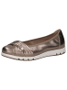 Caprice Ballerina in TAUPE METALLIC