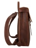 X-ZONE Rucksack echt Leder in cognac