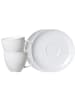 Ritzenhoff & Breker 2er Set Kaffeetassen mit Untertassen Suomi 260 ml in Beige