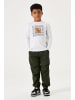 Garcia Langarmshirt mit Saurier-Print in white melee