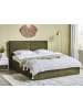 Beliani Doppelbett MOISSAC in Grün/Schwarz - (W) 177 x (H) 108 x (L) 224 cm