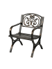 relaxdays Gartenstuhl in Schwarz/ Bronze - (B)60 x (H)85,5 x (T)56 cm