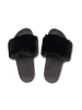 Flip Flop Hausschuh "pool*furry" in black