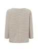 Street One Langarmshirt in beige mehrfarbig