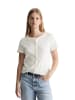 Marc O'Polo DENIM Pointelle-Kurzarm-Cardigan regular in Silky White
