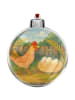Mr. & Mrs. Panda christbaumkugel Huhn Stolz Design ohne Spruch in Weiß