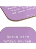 Mr. & Mrs. Panda Flaschenuntersetzer Spruch Gelassenheit in Kris... in Lavendeltraum