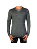 Eleven Paris Buvi-Pullover in Dunkelgrau meliert Grau