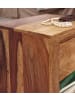 FineBuy Nachttisch in Braun / Sheesham / 40x30x40