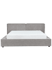 Beliani Wasserbett LINARDS in Grau - (W) 230 x (H) 88 x (L) 242 cm