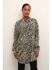 Kaffe Langarm - Hemd KAditte Loose fit in Black And Brown Animal Print