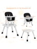 COSTWAY 6-in-1 Babyhochstuhl in Schwarz