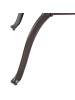 Beliani Gartentisch LIZZANO in Braun/Orange - (W) 102 x (H) 72 x (L) 165 cm