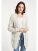 myMo Damen Strickjacke in Wollweiss Mehrfarbig