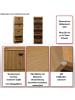 MCW Schuhschrank O39 4 Klappen, Holzoptik schwarz