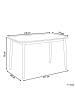 Beliani Esszimmertisch MODESTO in Grau/Braun - (W) 77 x (H) 73 x (L) 118 cm