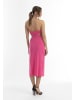 faina Damen Midikleid Mit Cut-Outs in Pink