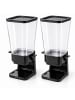 relaxdays 2 x Müslispender in Schwarz - 5,5 l