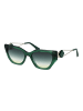 Ana Hickmann Frauen Sonnenbrille Katzenauge Grün