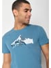 GreenBomb T-Shirt Nature Mountain Ski in Stahlblau