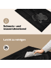 OnlyWow Herdabdeckplatte Holzoptik schwarz