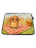 Mr. & Mrs. Panda Laptop Tasche Spinne Agathe Sandwich Design ohn... in Weiß