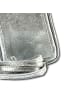 Florence Florence Umhängetasche, Handtasche Leder silber ca. 12cm