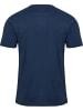 Hummel T-Shirt "Hmlelemental Logo Cotton Tee" in Blau