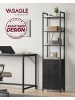 VASAGLE Bücherregal Barnet in Schwarz - (B)40 x (H)159.5 x (T)24 cm