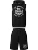 Lonsdale Trainingsanzug "Shotley" in Schwarz