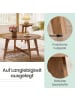 VASAGLE Couchtisch Maezo in Braun - (H)45 x Ø80 cm