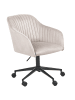 Beliani Bürostuhl VENICE in Beige/Schwarz - (W) 64 x (H) 89 x (L) 64 cm