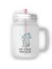 Mr. & Mrs. Panda Limonadenglas Elefant Seifenblasen mit Spruch in Transparent