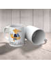 Mr. & Mrs. Panda Teetasse Anwalt Leidenschaft mit Spruch in Weiß